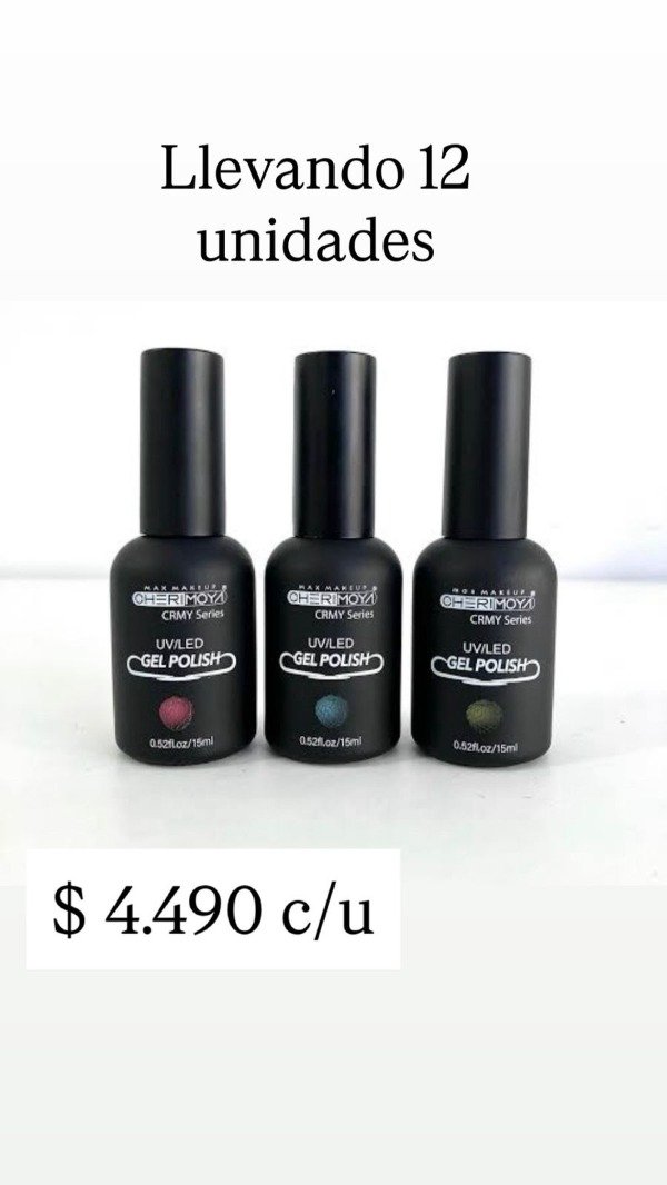 Producto - ESMALTE SEMIPERMANENTE CHERIMOYA x 12 UNIDADES