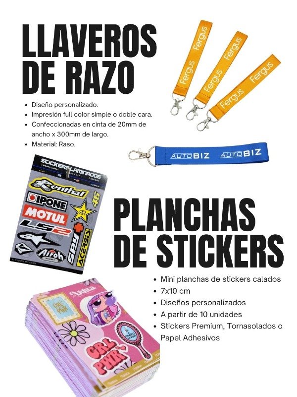 Producto - LLAVEROS-STICKER