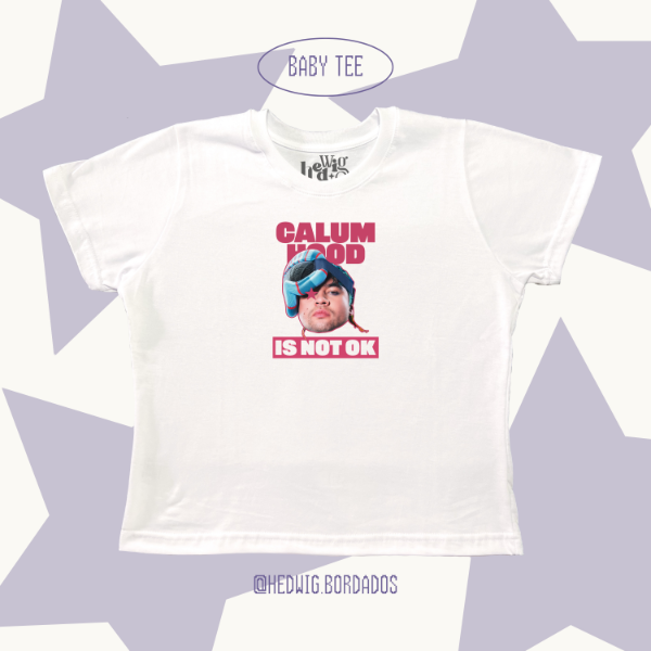 Baby tee 5SOS calum is not ok