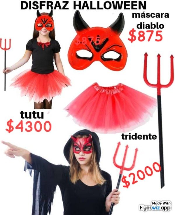 Producto - Combo diablo halloween
