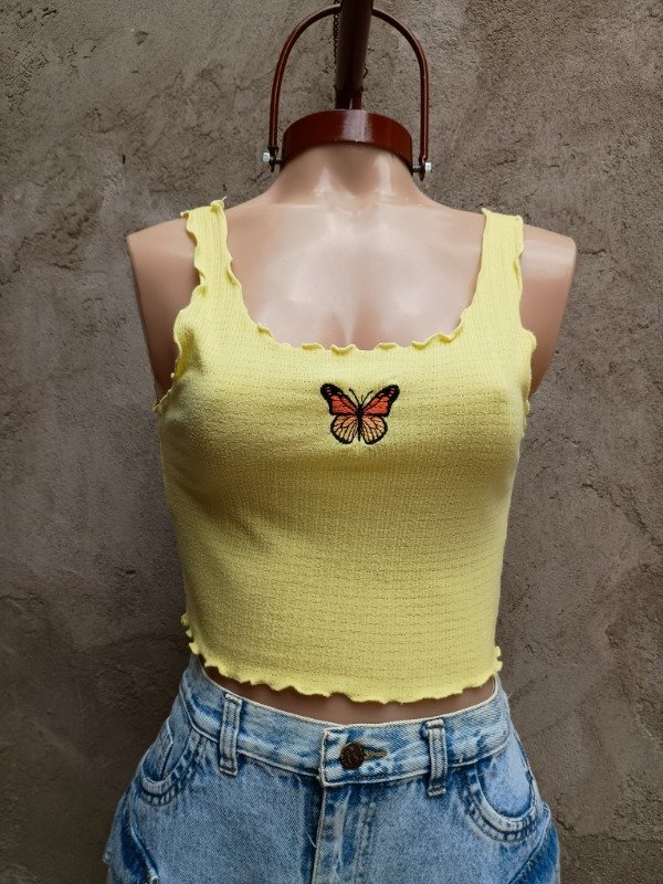 Producto - Top amarillo Mariposa.