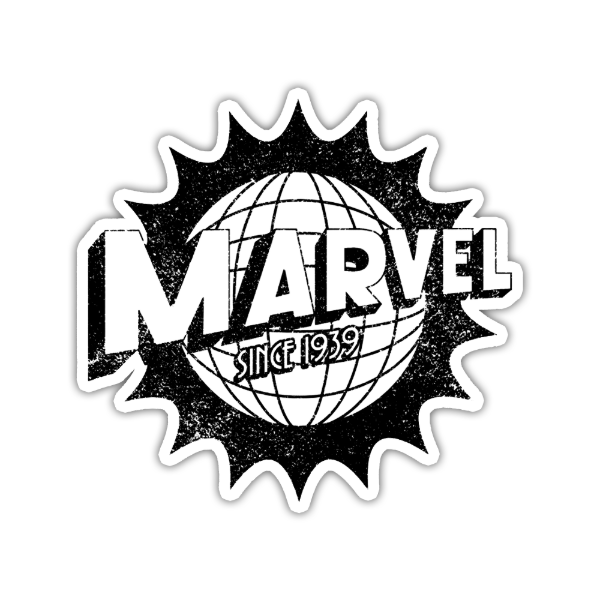 Producto - Sticker Blanco y Negro Diseño 11 Marvel