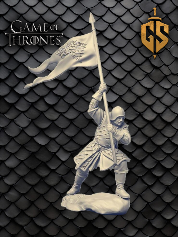 Producto - Porta Estandarte Stark 32mm - Game of Thrones