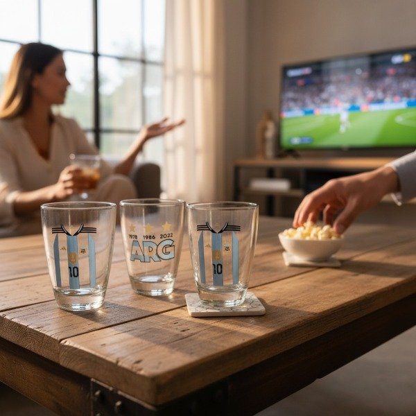 Producto - Set de 4 vasos de vidrio Durax 400 ml Selección Argentina - 1