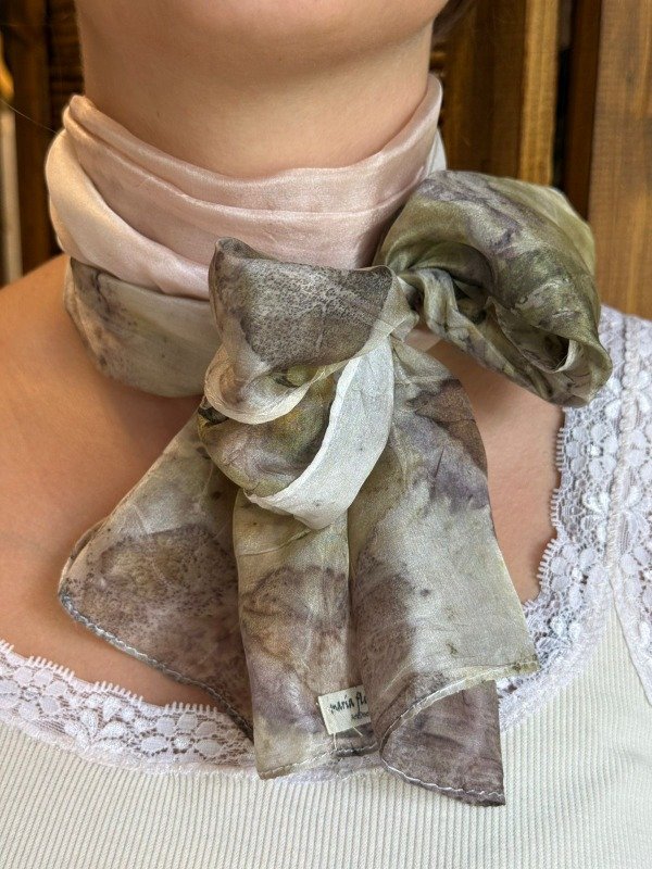 Producto - Chalina ECOPRINT Seda Natural ROSÉ