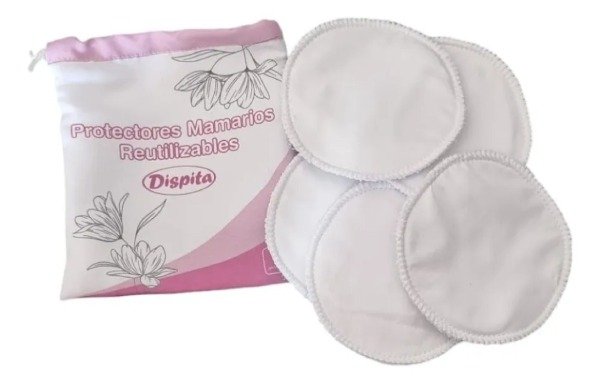 Producto - Protectores Mamarios Ecológicos Y Reutilizables Dispita 6uni Color Blanco