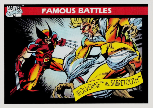 Producto - 1990 Impel Marvel Universe #119 - Wolverine / Sabretooth FB - 0