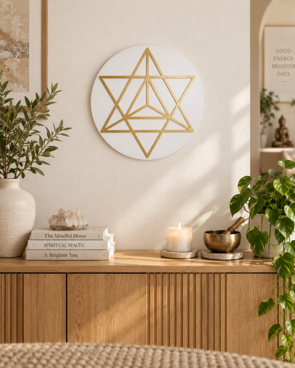 Producto - Cuadro Merkaba Dorado 34 cm - 2