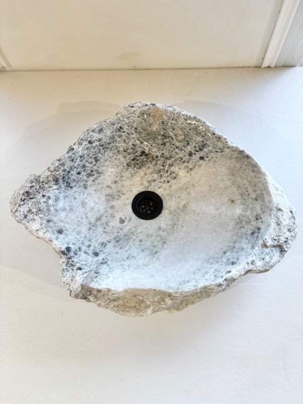 Producto - Bacha de piedra blanca verás grises 44x35x12