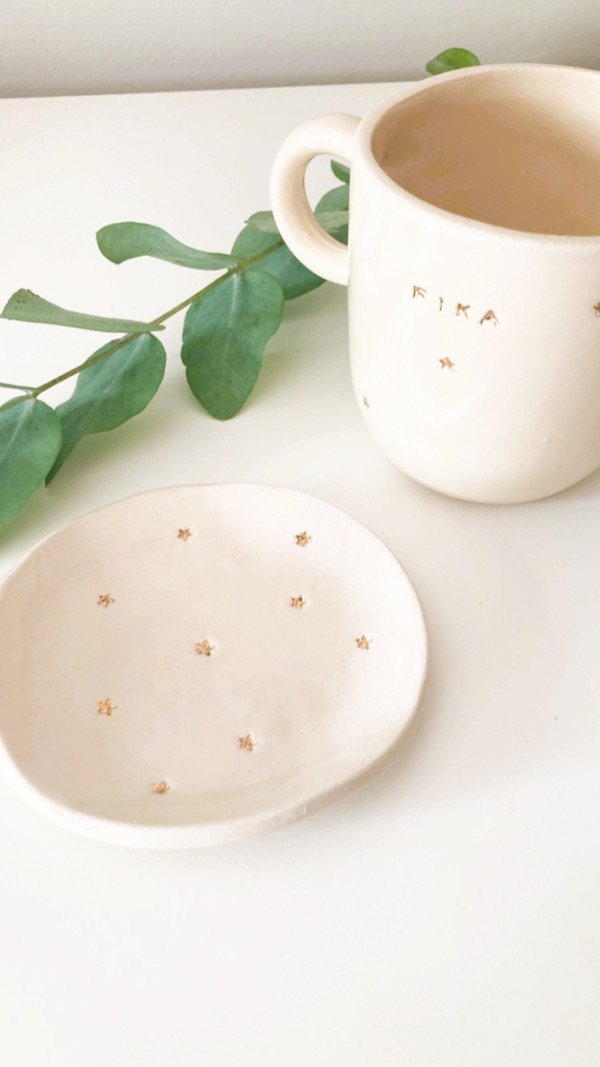 Producto - Set taza y platito estrellas