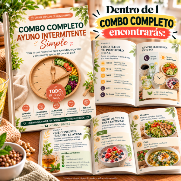 Producto - COMBO Ayuno Intermitente Simple COMPLETO - 1