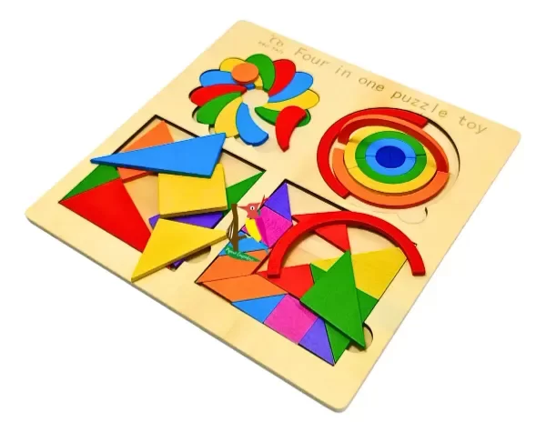 Producto - TANGRAM 4 EN 1 MADERA - 1