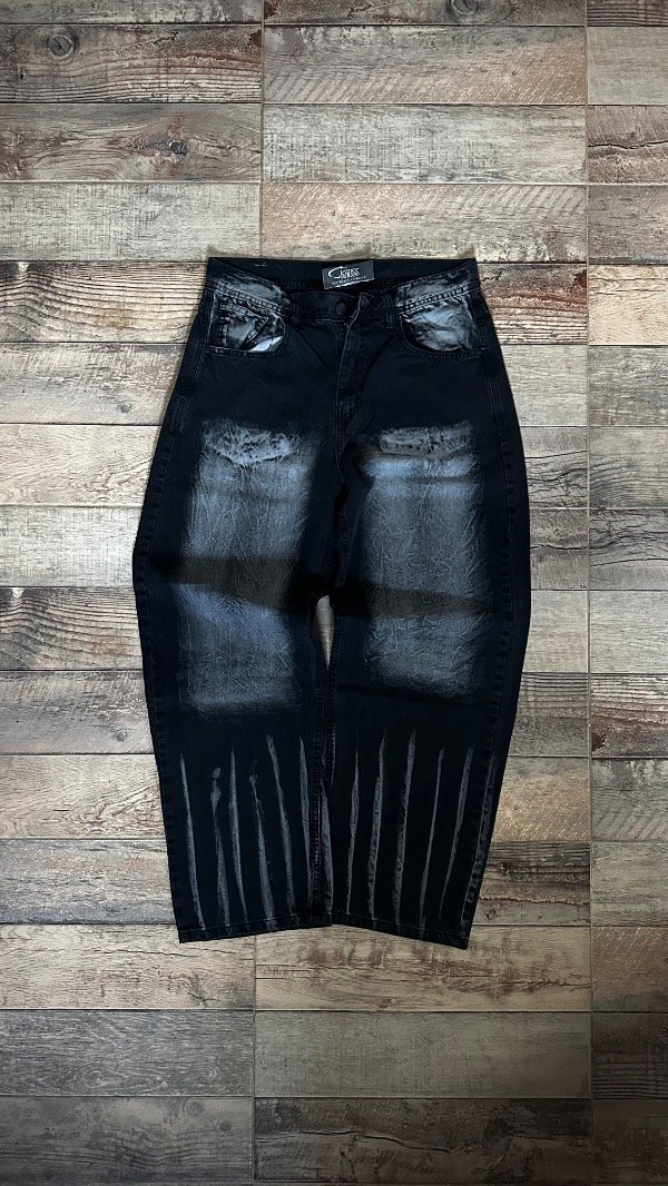 Producto - JEAN BAGGY BLACK DAMAGE