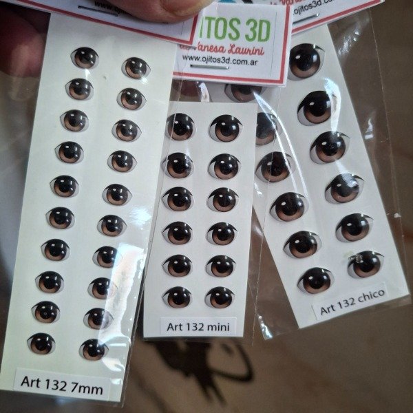 Producto - Ojitos 3D autoadhesivos Art 132 VL