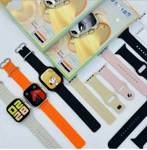 Producto - RELOJ INTELIGENTE SMARTWATCH T20 ULTRA 2 + 4 MALLAS DE COLORES INTERCAMBIABLES