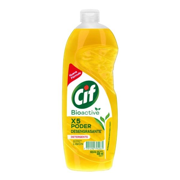 Producto - Detergente Cif Bioactive Limón 500ml