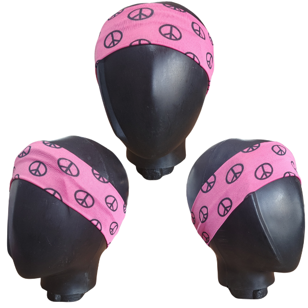 Producto - Vincha Bandana Algodon Y Spandex Simbolo De La Paz Mujer - 5