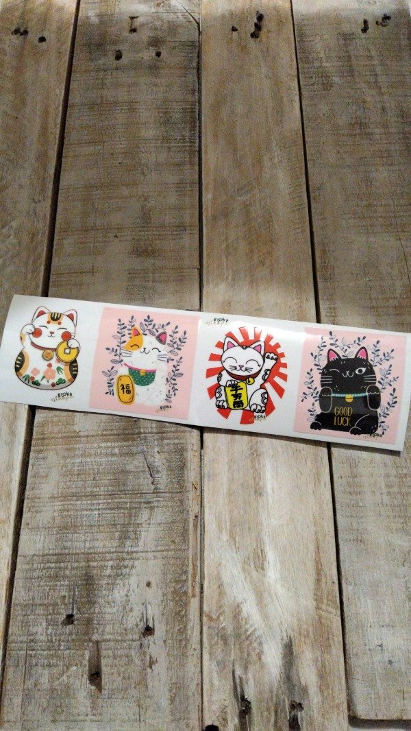 Producto - UV Tiras 8x28cm Gato de la Fortuna #3