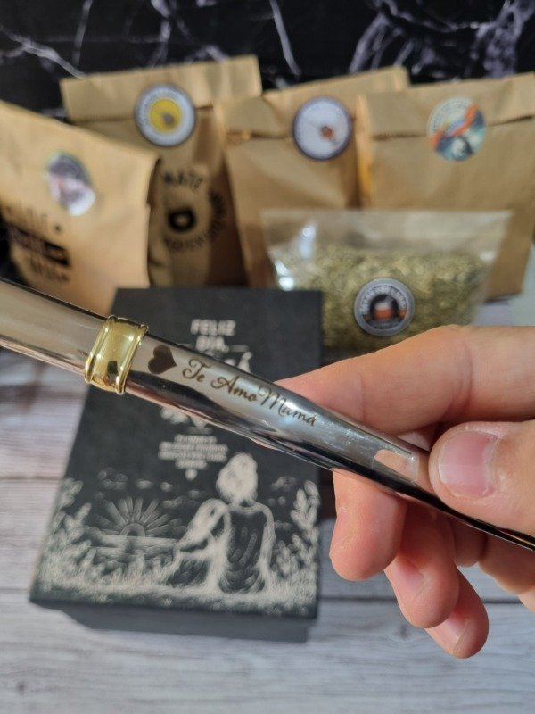 Producto - Box Día de la Madre. Mate Camionero Laqueado con Bombilla Te Amo Mamá - 4