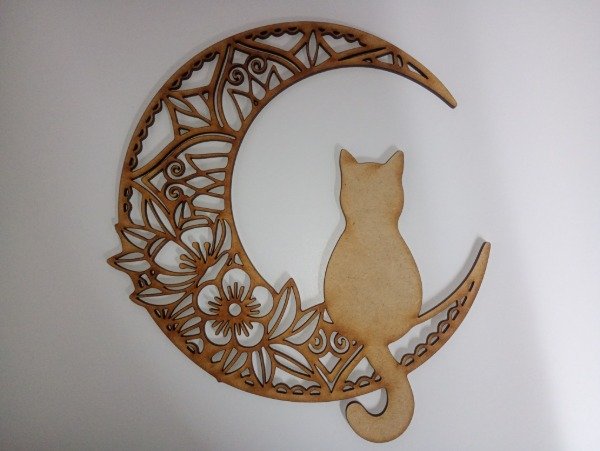 Producto - Cuadro cartel fibrofácil gato modelo 2