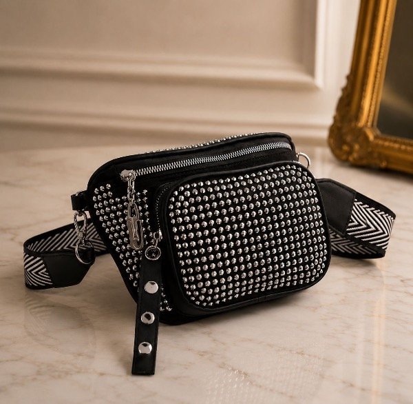 Producto - Riñonera STRASS - PLATEADO