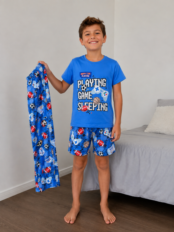 Producto - PIJAMA ARTURO NIÑO - 3 PIEZAS TALLE 8 AL 14 - 0