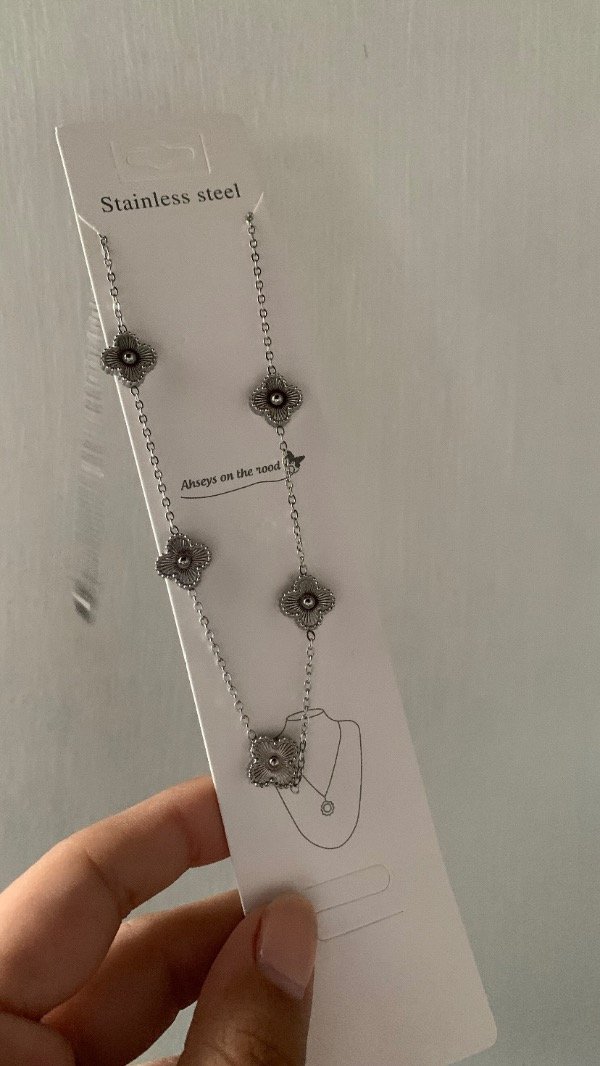 Producto - Collar Trebol Acero