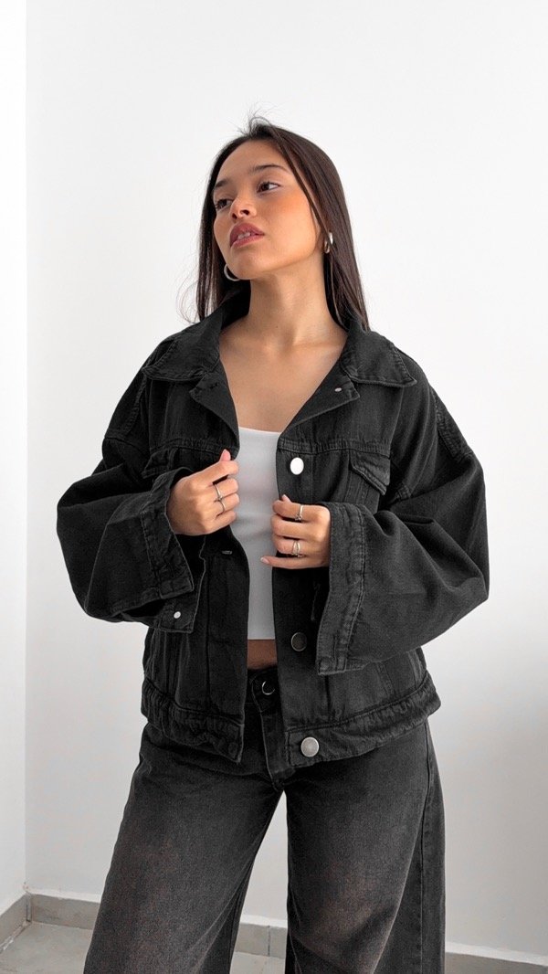 Producto - Campera Oversize Stone - jeans