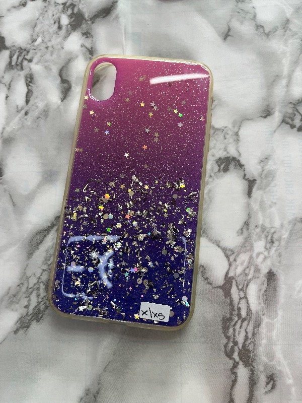 Producto - Case rosa con brillos