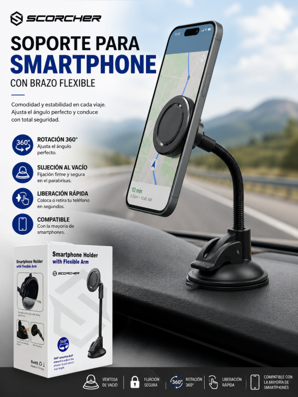 Producto - Scorcher Soporte Celular MagSafe para Vidrio
