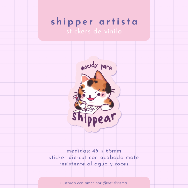 Producto - Sticker de vinilo "Shipper Artista"