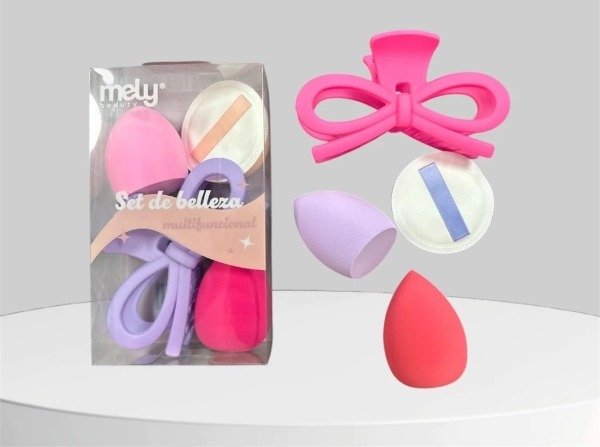 Producto - MELY SET DE ESPONJA Y MAQUILLAJE