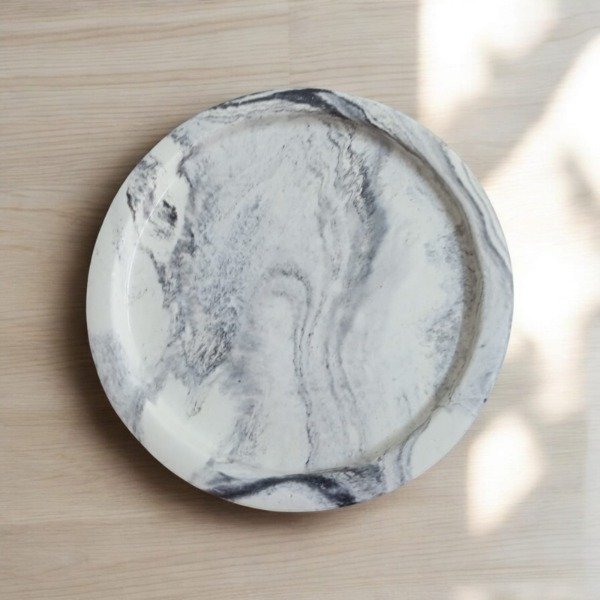 Producto - Bandeja Cemento Redonda Marmola
