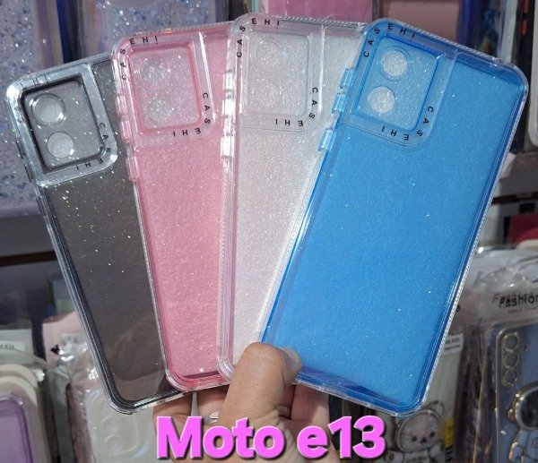 Producto - Fundas glitter reforzadas. Moto e13