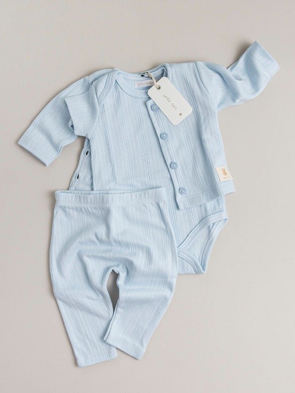 Producto - Set de 3 piezas con saquito en color CELESTE - 1