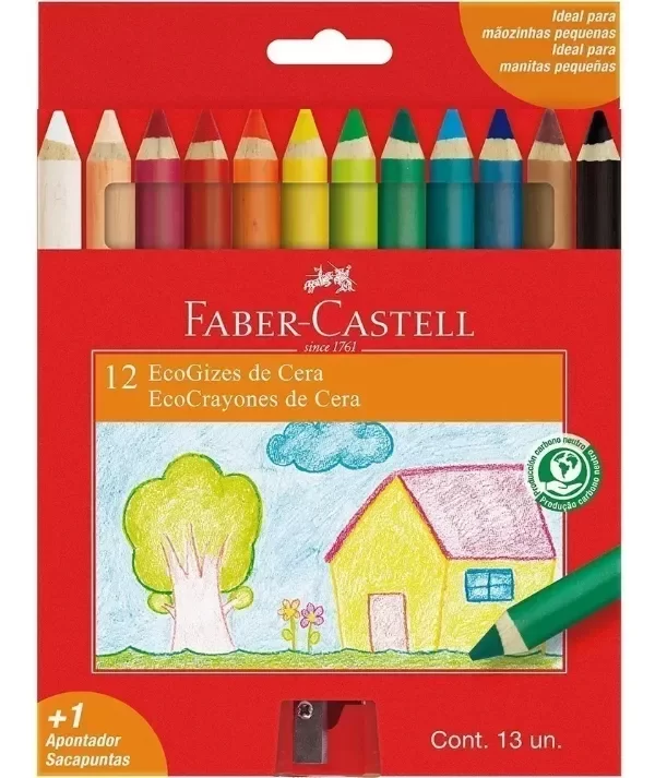 Producto - LAPICES CERA FABER CASTELL JUMBO x 12