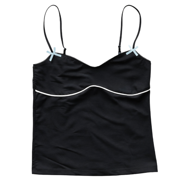 Producto - Black and white bow tank top