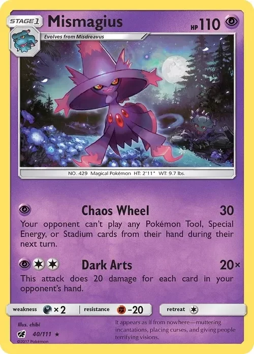 Producto - Mismagius - 40/111 - Crimson Invasion