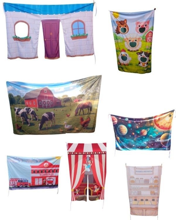 Producto - PROMO 10 telones pagas 9 de 2 mts x 1.50 y envio gratis a sucursal!