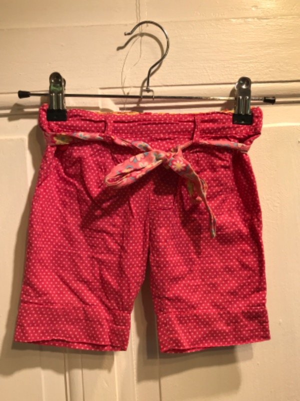 Producto - Short MINIMIMO rosa puntos blancos y cinto  - Talle 12/18 meses - PRECIO: 7x