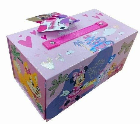 Producto - SET PARA PINTAR Y JUGAR VALIJA HELLO MINNIE 3 PISOS 54PZAS.