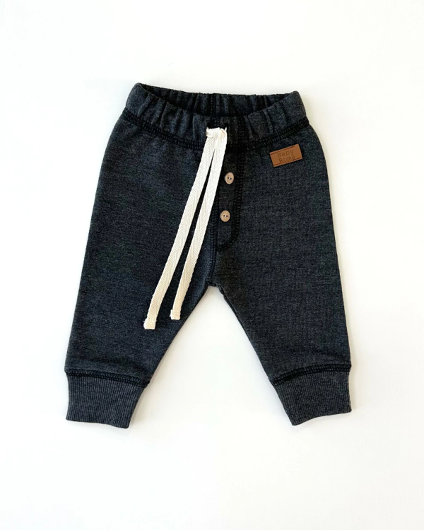 Producto - JOGGER ALGODON FRISA Negro Melange