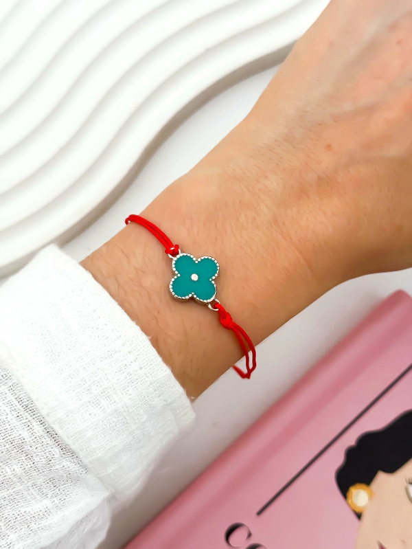 Producto - Pulsera/tobillera Trébol hilo