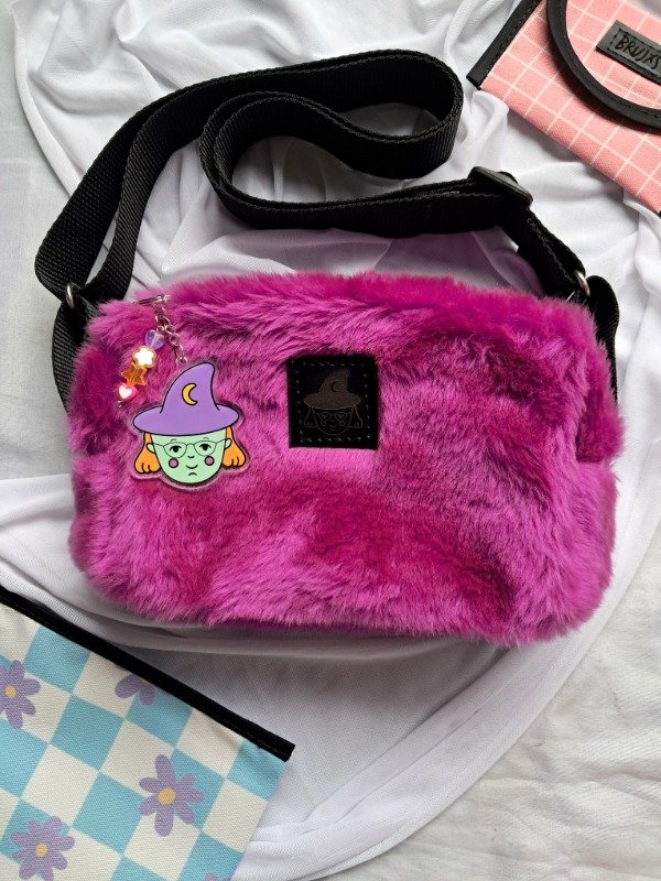 Producto - Cartera de peluche magenta
