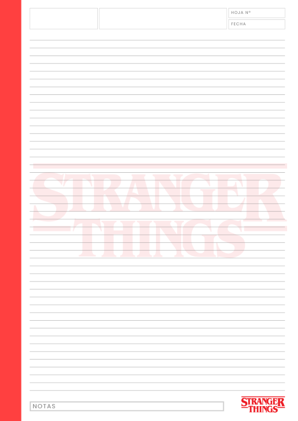 Producto - REPUESTO HOJAS CUADERNO CON DISCOS INTELIGENTE - STRANGER THINGS
