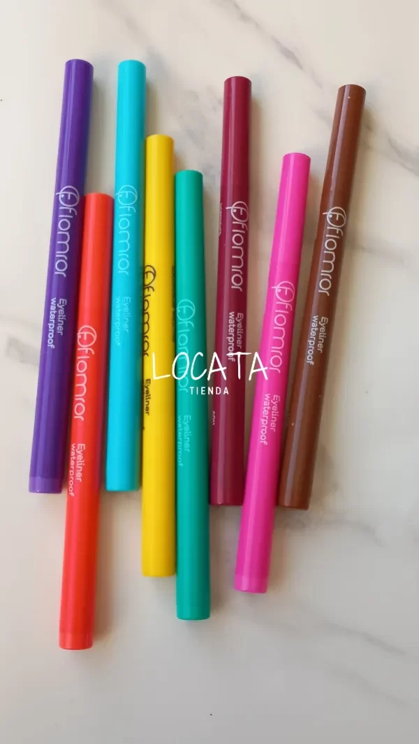 Producto - DELINEADORES DE COLORES A PRUEBA DE AGUA FLOMOR - 0