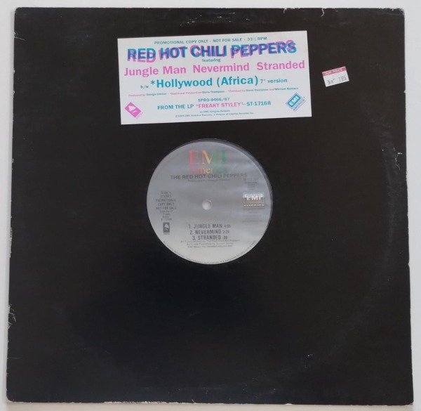 Producto - RED HOT CHILI PEPPERS Jungle Man + 3 Vinilo 12 Promo USA 1985 Raro