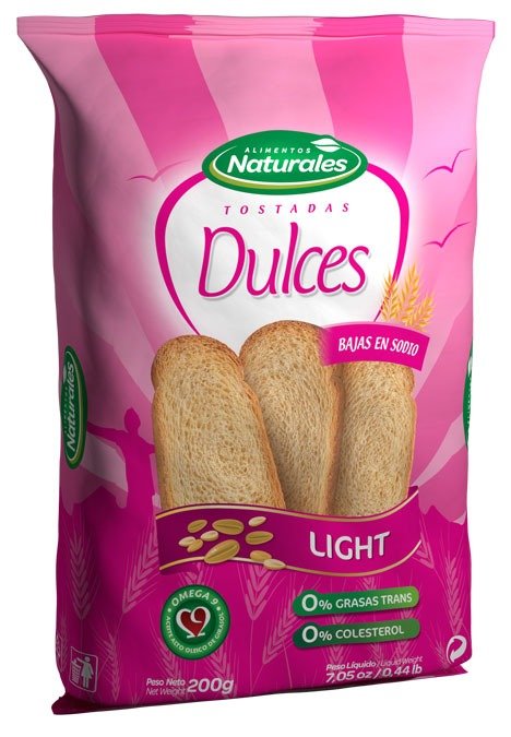 Producto - Tostadas Dulces Light 200g. Caja x 12 u.
