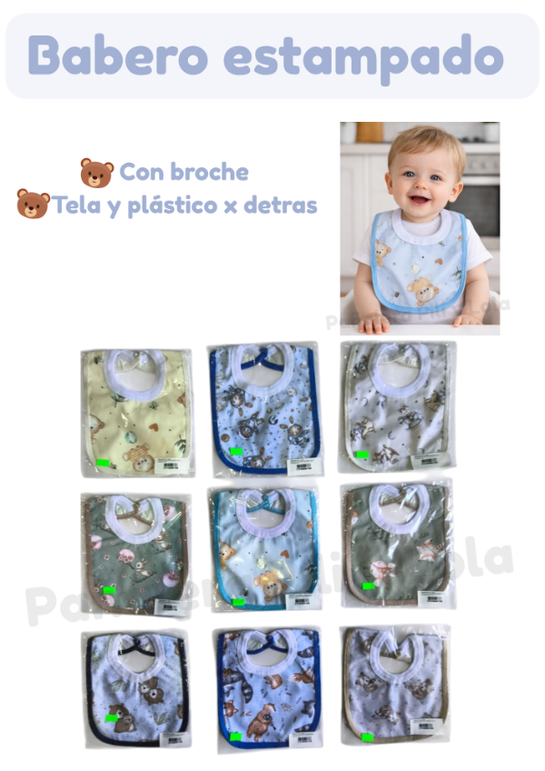 Producto - Babero estampado nene