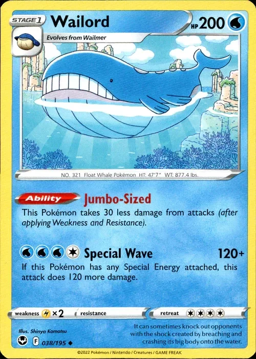 Producto - Wailord - 038/195 - Silver Tempest